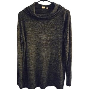 GAP COWL NECK WOMENS BLUE LONG SLEEVE SWEATER SZ M